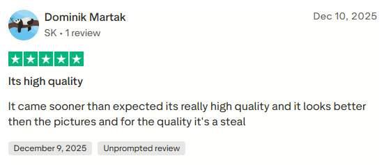 Trustpilot review
