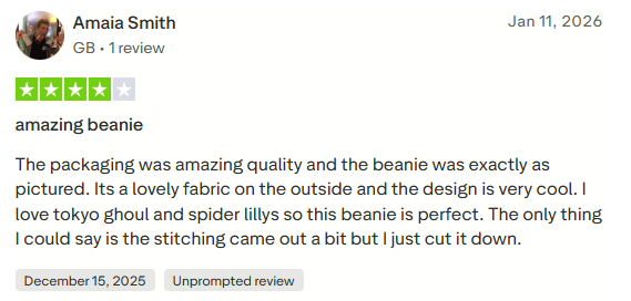 Trustpilot review