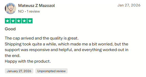 Trustpilot review